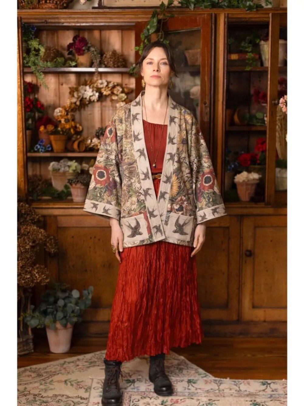 Market of Stars - Golden Hour Fleece Cottage Cardigan - NWT